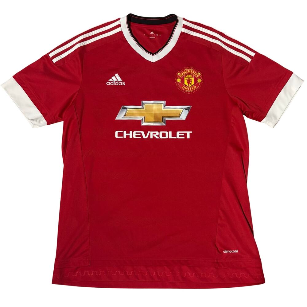 Manchester United adidas Home‎ Soccer Futbol Jersey Red 2015-16 Climacool Large